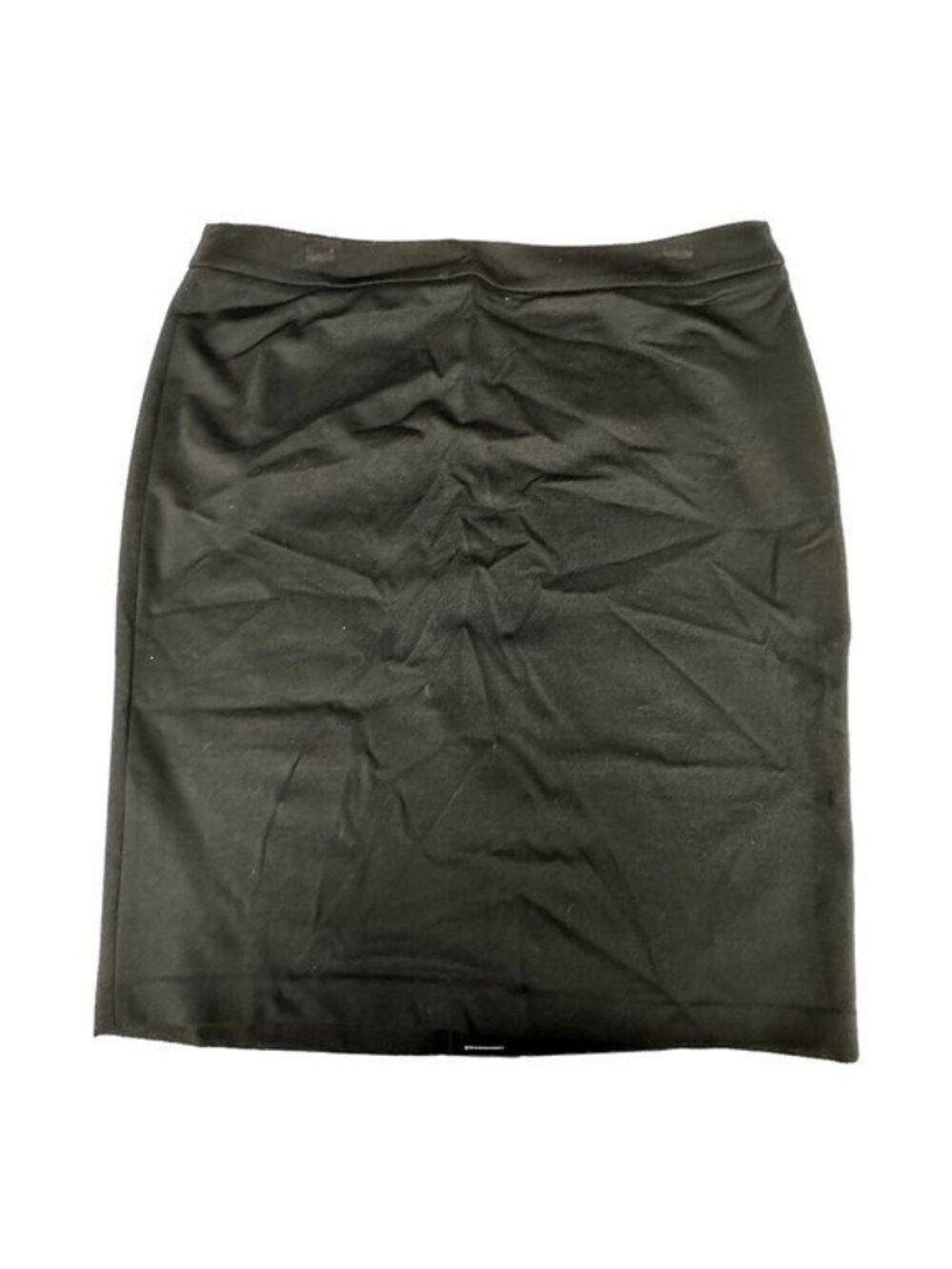 Talbots 14 Pencil Skirt Classic Solid Black Stretch Straight Career Work NWT